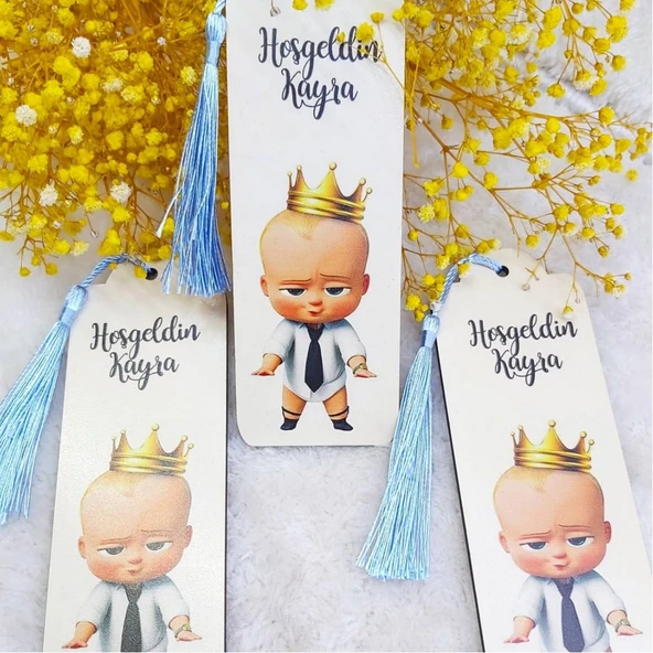 Kitap Ayracı Ahşap Bebek Hediyeliği(30 Adet) ürün görseli 1