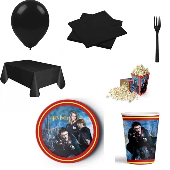 Harry Pothers Doğum Günü Süsleri 8 Kişilik ürün görseli 1