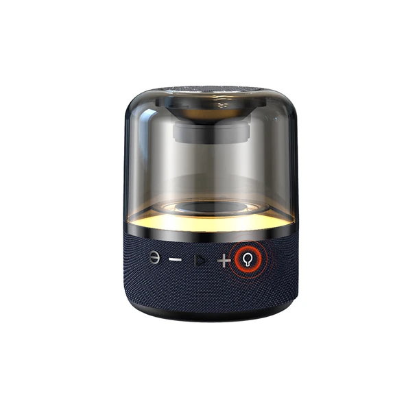 DVIP Q5 Taşınabilir Bluetooth 5.0 Hoparlör TF SD kart, 3,5mm Aux, Sesli Görüşme, RGB Light Show Siyah ürün görseli 1