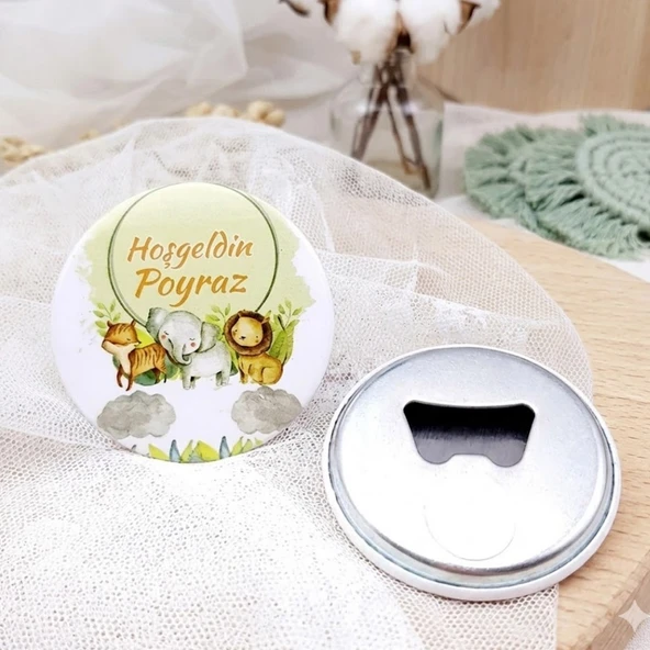 Sevimli Hayvanlar Baskılı Açacak Magnet Hediyelik(15 Adet) ürün görseli 1