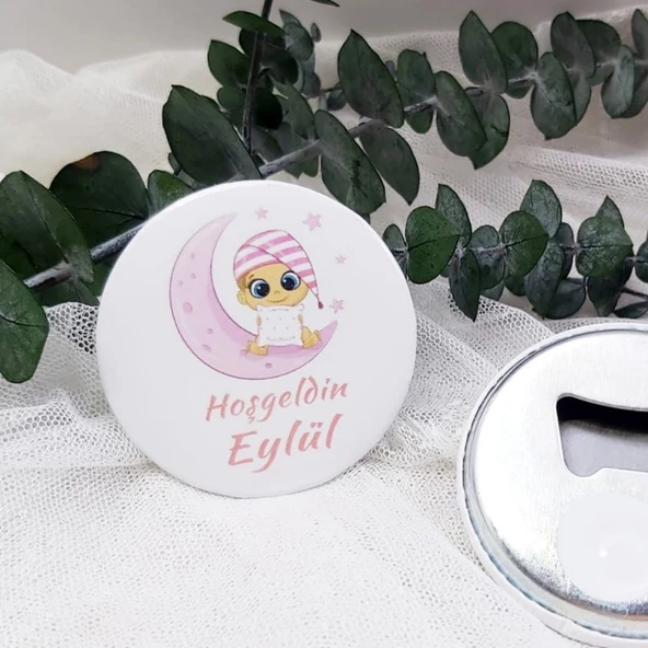 Uyuyan Kız Bebek Açacak Magnet Hediyelik(15 Adet) ürün görseli 1