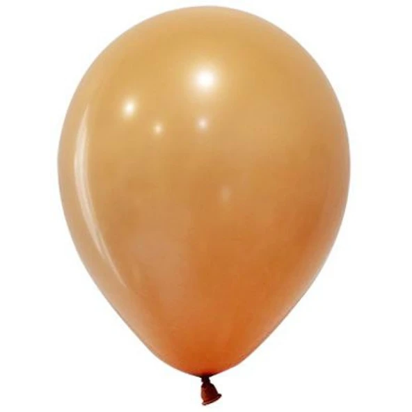 Balon Düz Pastel 12 inç Karamel 100'lü-2 ürün görseli 1