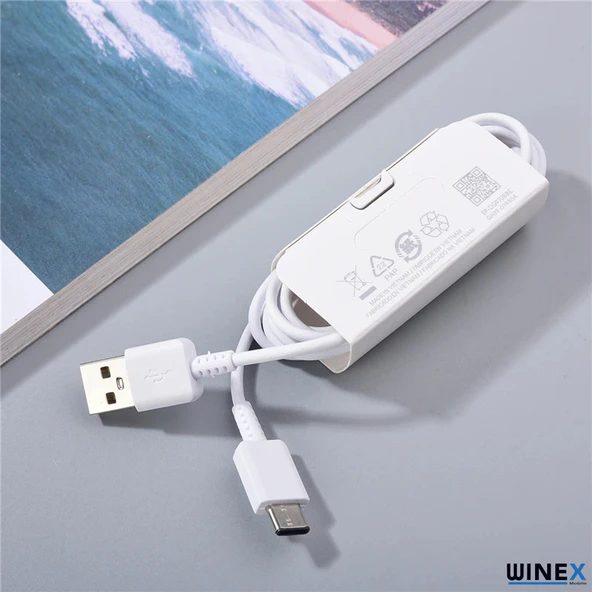 Winex DG970BBE UsbA to Type-C Data ve Şarj Kablosu Beyaz - Resim 2