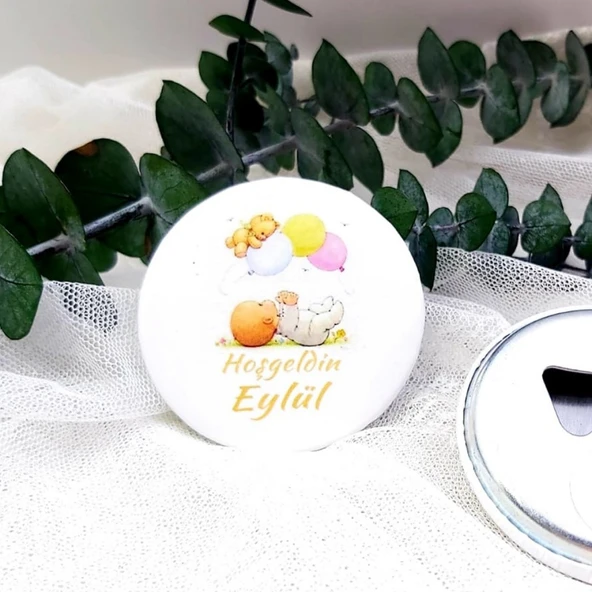 Balonlu Kız Bebek Baskılı Yenidoğan Hediyelik(15 Adet) ürün görseli 1