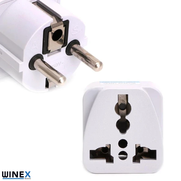Winex Üniversal Türk Priz Çevirici Adaptör - Resim 5