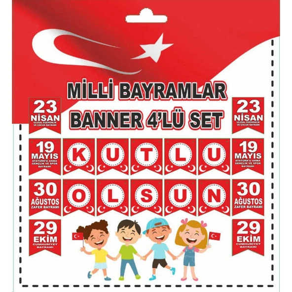 Flama Bayrak Milli Bayramlar Seti ürün görseli 1