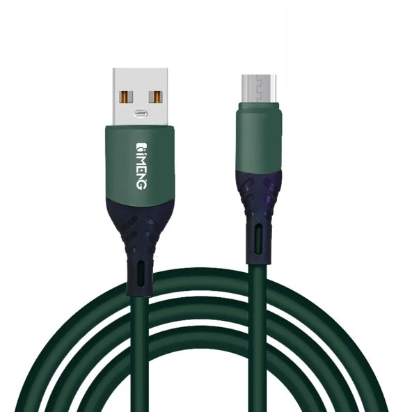 İmeng 6A 100W UsbA to Micro Data ve Hızlı Şarj Kablosu ML60 Yeşil ürün görseli 1