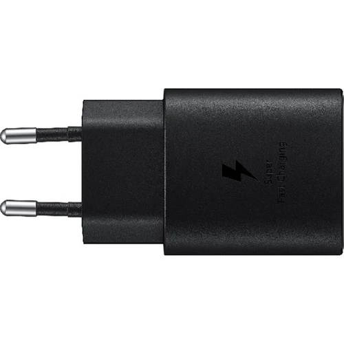 Samsung TA800N Fast Charging 25W Type-C Çıkışlı Şarj Aleti Başlığı Siyah (Samsung Türkiye Garantili) ürün görseli 1