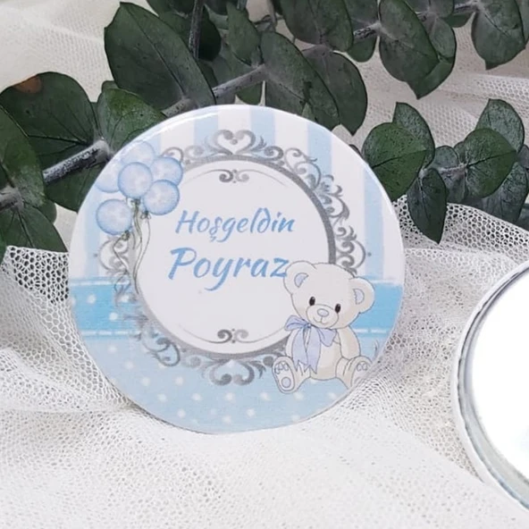 Ayıcık Baskılı Açacak Magnet Yenidoğan Mevlüt Hediyelik(15 Adet) ürün görseli 1