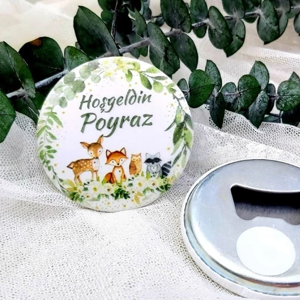 Ceylan Baskılı Kız Bebek Açacak Magnet Hediyelik(15 Adet) ürün görseli 1