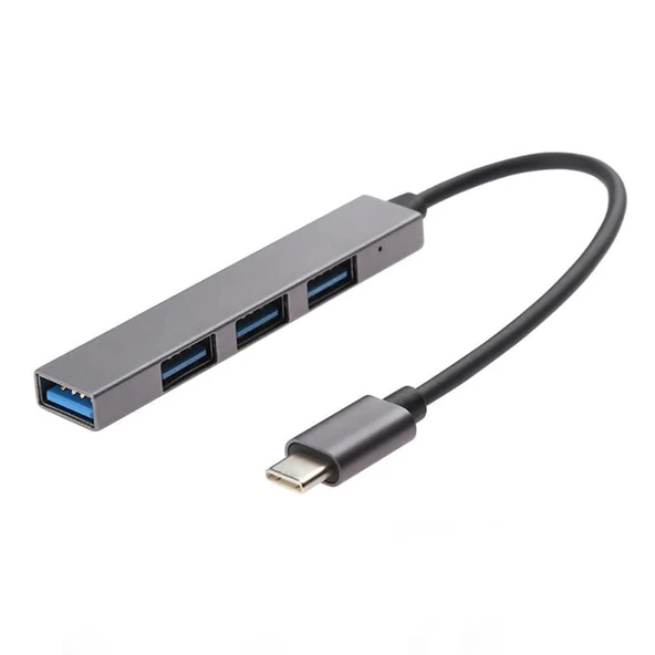 Winex 4in1 Macbook, Phone, Android Type-C to 4xUsbA Çoğaltıcı Adaptör Port Hub T818A ürün görseli 1