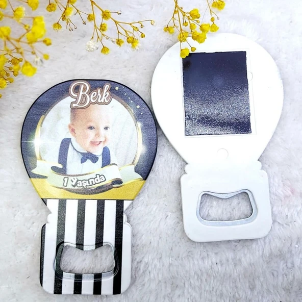 1 Yaş Balon Açacak Doğum Günü Magnet Hdbl42(30 Adet) ürün görseli 1