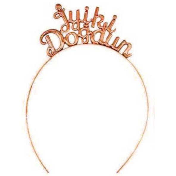 Taç İyiki Doğdun Metal Rose Gold ürün görseli 1
