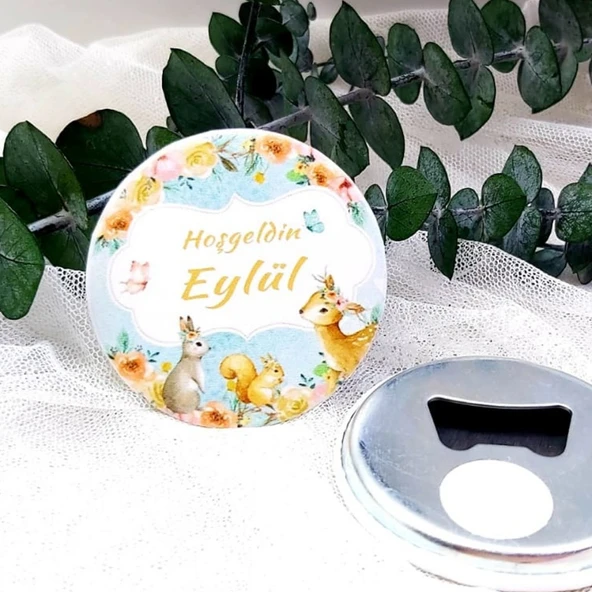 Sevimli Ceylan Kız Bebek Açacak Magnet Hediyelik(15 Adet) ürün görseli 1