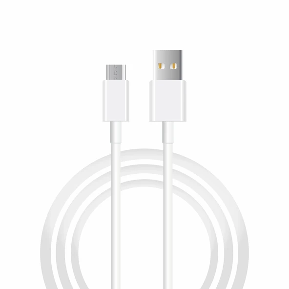 Winex 3A 60W UsbA to Micro 3Metre Data ve Hızlı Şarj Kablosu Beyaz SX243M ürün görseli 1