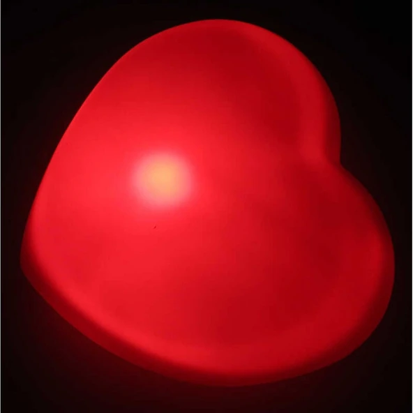 Işıklı Led Kalp Kırmızı - Resim 3