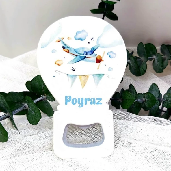 Ucak Baskılı Yenidoğan Bebek Magnet Açacak(30 Adet) ürün görseli 1