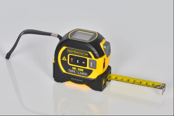 ibey lazer metre + şerit metre 2 si 1 arada 60m/lazer 5m şerit ürün görseli 1