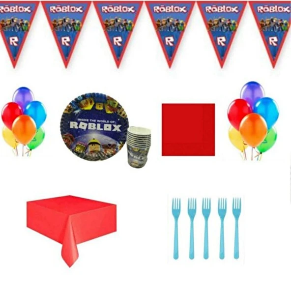 Roblox Parti Malzemeleri Doğum Günü Süsleri 8 Kişilik ürün görseli 1