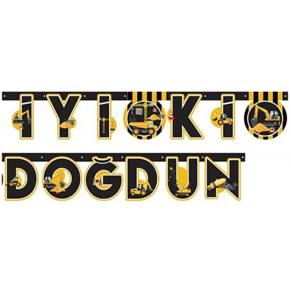 Flama İnşaat İyiki Doğdun Yazı Set ürün görseli 1