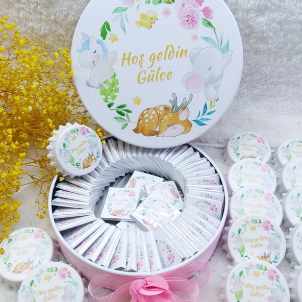 Sevimli Hayvanlar Açacak Ve Çikolata Set Bebek Şekeri ürün görseli 1