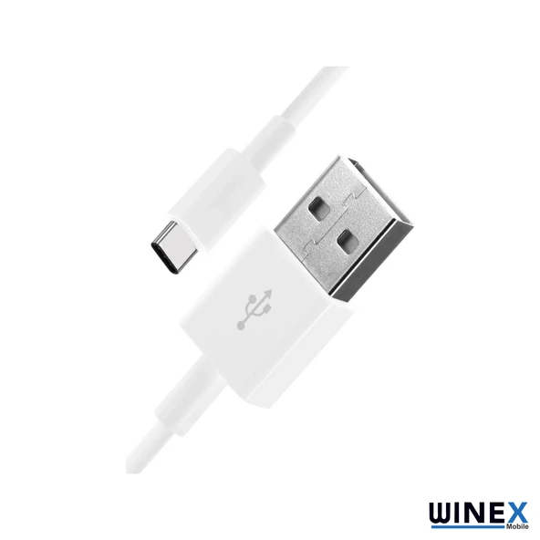 Winex USBA to Type-C Data ve Şarj Kablosu 5845 Beyaz - Resim 3