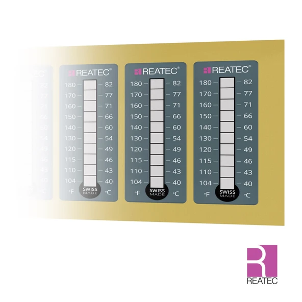 Sıcaklık-Isı Ölçüm Etiketi Ölçüm Aralığı 40°C-82°C / 104°F-180°F (5adet) ürün görseli 1