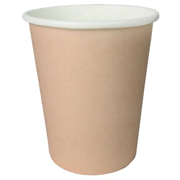 Bardak Karton Makaron Somon Pudra 8 Oz 8'lı ürün görseli 1