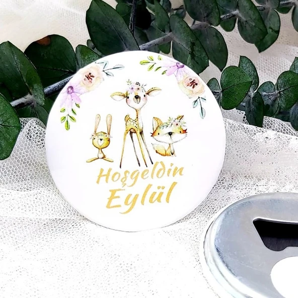 Ceylan Ailesi Kız Bebek Açacak Magnet Hediyelik(15 Adet) ürün görseli 1