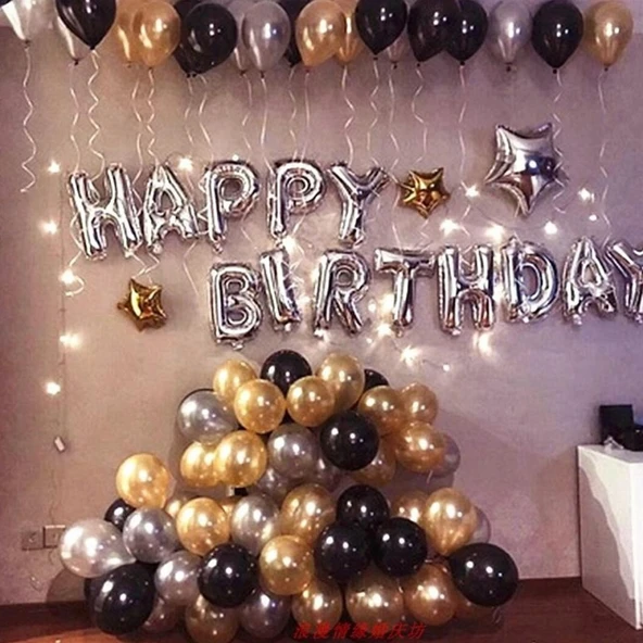 Happy Birthday Doğum Günü Süleri Balon Kombini ürün görseli 1
