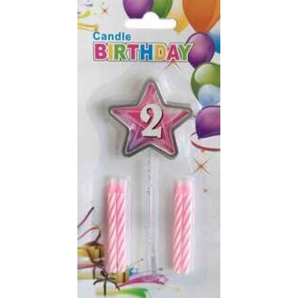 Mum 2 Yaş Yıldızlı Pembe -1 ürün görseli 1