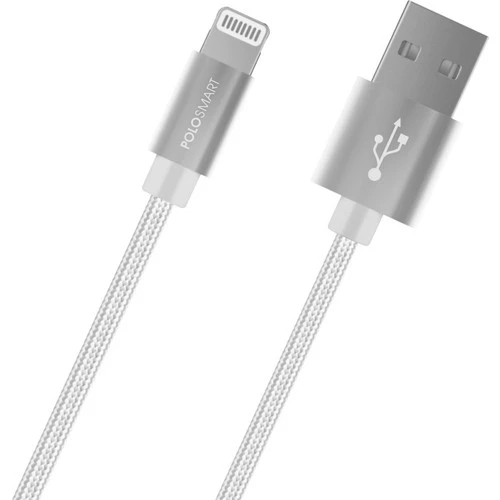 Polosmart PSM06 Apple Uyumlu Lightning Hızlı Şarj Kablosu Beyaz 1 Metre ürün görseli 1