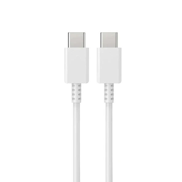 ScHitec 3A 50W Type-C to Type-C Data ve Şarj Kablosu 1metre Beyaz DN980 ürün görseli 1
