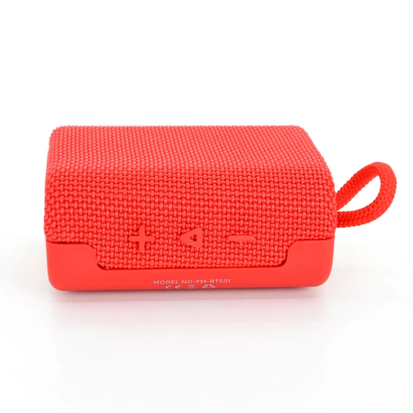 Factor M BTS01 Taşınabilir Bluetooth Hoparlör Kırmızı - Resim 7