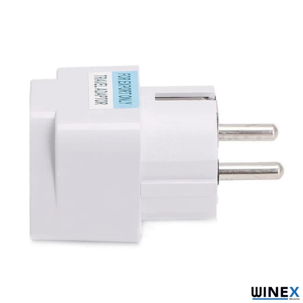 Winex Üniversal Türk Priz Çevirici Adaptör - Resim 3