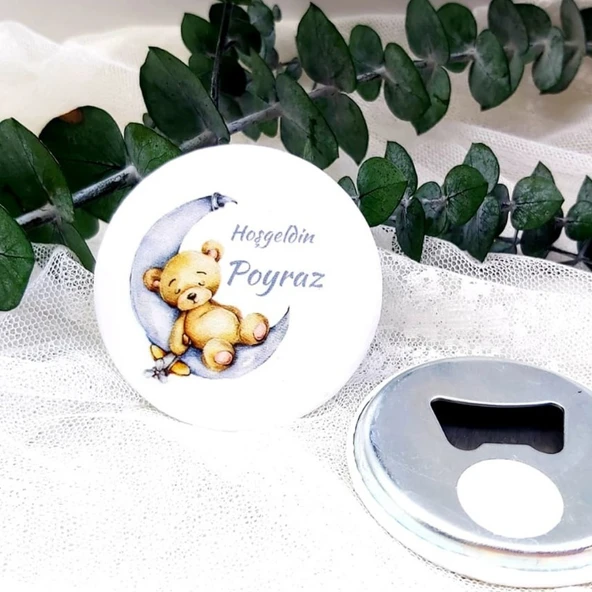 Metal Açacak Magnet Yenidoğan Bebek Hediiyelik(15 Adet) ürün görseli 1
