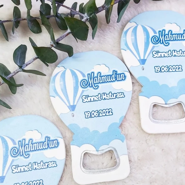 Erkek Bebek Mevlüdü Hediyelik Magnetler Balon Açacak Hdbl40(30 Adet) ürün görseli 1