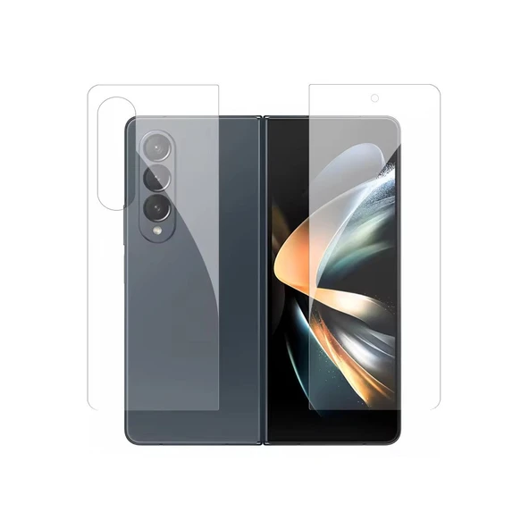 Samsung Galaxy Z Fold 4 Ön-Arka 360 Fullbody Mat Darbe Emici HD Koruyucu Kaplama ürün görseli 1