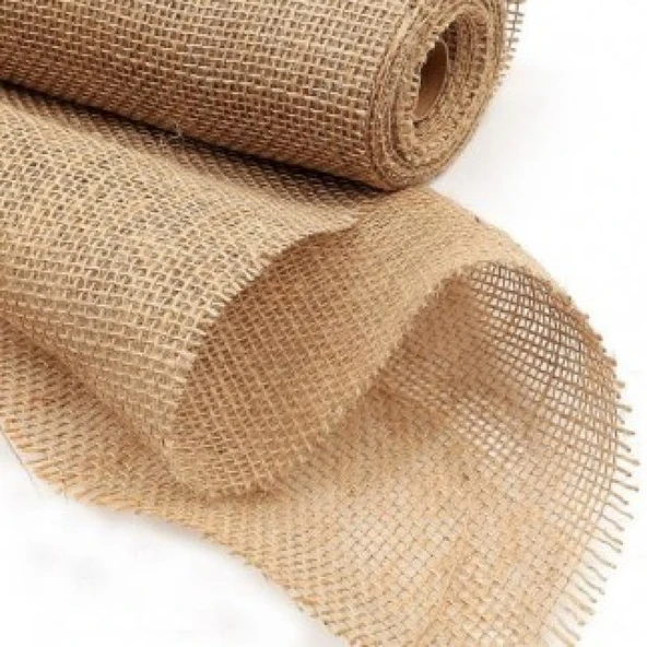 Kanaviçe Çuval Kumaşı Rulo Natural 2 Metre ürün görseli 1