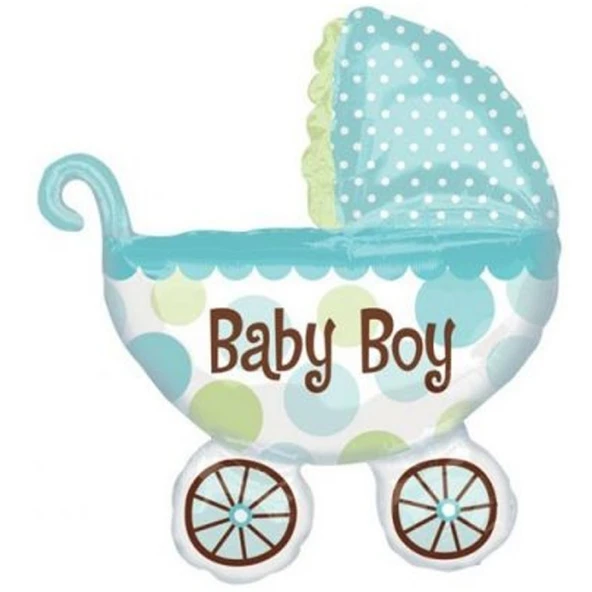 Mavi Puset Super Shape Folyo Balon 71 cm 79 cm ürün görseli 1