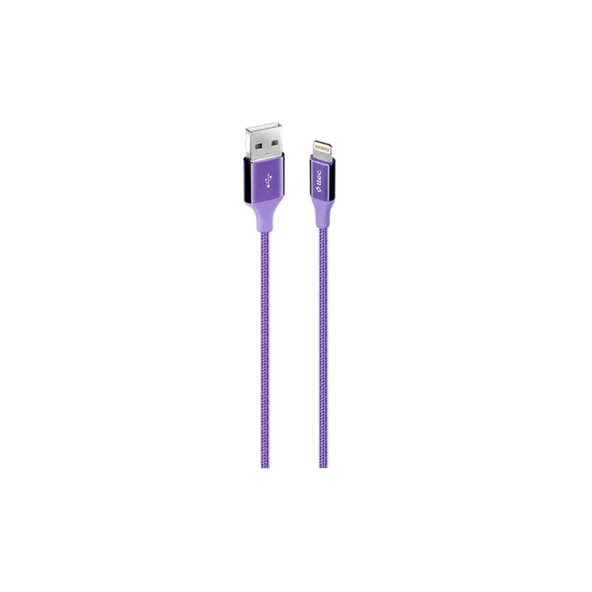 Ttec AlumiCable Extra Strong UsbA to Lightning Hızlı Data ve Fast Şarj Kablosu 120cm Mor 2DK16M ürün görseli 1