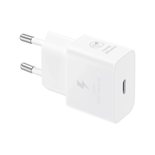 Samsung EP-T2510N 25W Type-C Hızlı Şarj Adaptörü Beyaz Samsung Türkiye Garantili ürün görseli 1