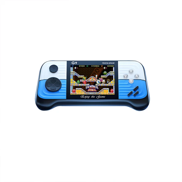 Winex G9 Retro 3.0 inç Tv Bağlanan 2.Joystickli Oyun Konsolu Mavi (666 Klasik Oyunlar) ürün görseli 1