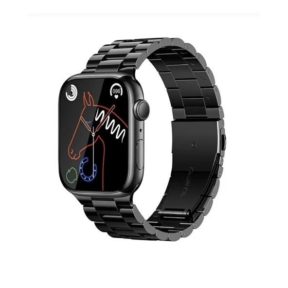 Winex Watch 8 WS92 Max Amoled Ekran Android İos HarmonyOs Uyumlu Akıllı Saat Siyah ürün görseli 1