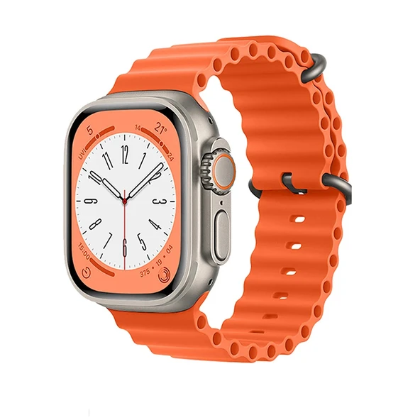 Winex Watch HK9 Ultra 2 Amoled Ekran Android İos HarmonyOs Uyumlu Akıllı Saat Turuncu ürün görseli 1