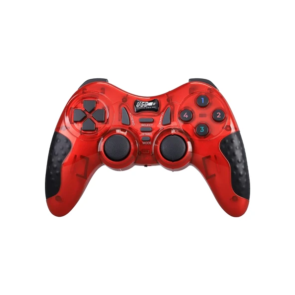 ScHitec 7in1 PC/PS2/PS2/PS3/PC360/TV/TVBOX/Android Cihazlar ile Uyumlu Kablosuz Gamepad Kırmızı HJ041 ürün görseli 1
