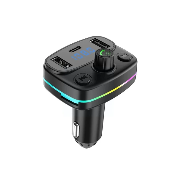 Winex M44 Fm Handsfree Bluetooth Modülatör MP3 Player Type-C Çıkışlı Araç Şarj Aleti ürün görseli 1