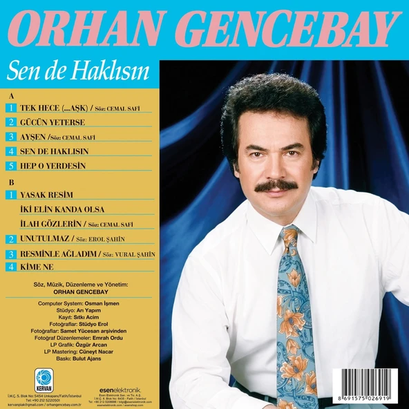 Orhan Gencebay Sen De Haklısın - Plak - Resim 2