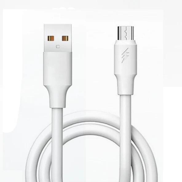 ScHitec 3A UsbA to Micro Hızlı Data ve Şarj Kablosu Poşetli Beyaz ürün görseli 1