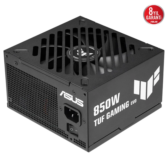 ASUS TUF-GAMING-850G-EVO PGOLD SU 80 PLUS & CYBENETICS GOLD FULL MODÜLER ATX 3.1 PCIE 5.1 12V-2X6 KABLO 8 YIL GARANTİ ASKERİ SINIF BİLEŞENLER ürün görseli 1